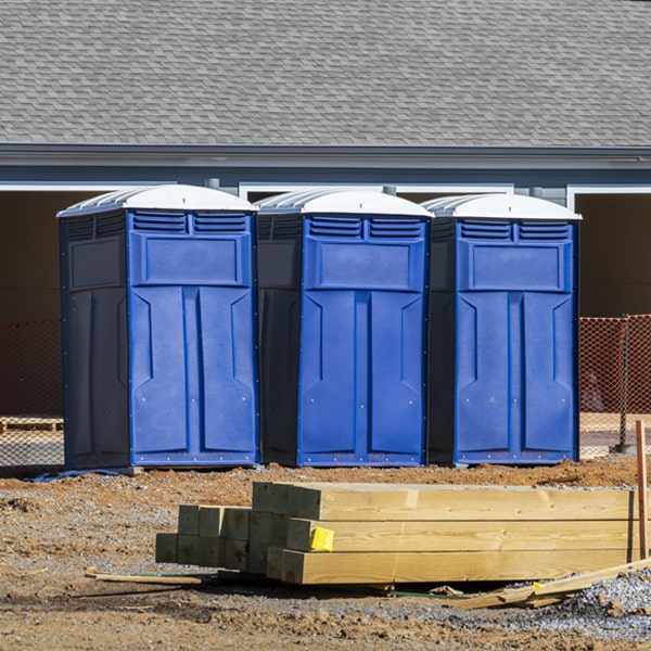 how often are the porta potties cleaned and serviced during a rental period in Duck River TN